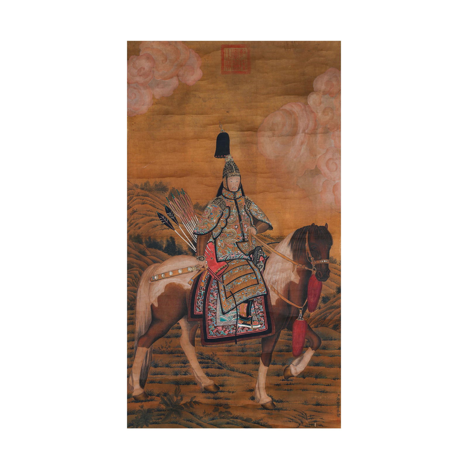 EMPEROR QIANLONG'S MILITARY COSTUME BY LANG SHINING (1688-1766) (1 of 8)