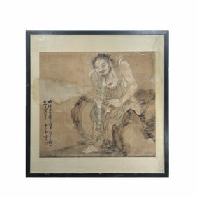 Buddha Statue by Huang Shen (1687-1772)