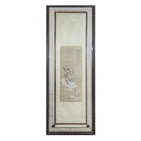 chinese figure painting by Wu Qingxia (1910-2008)