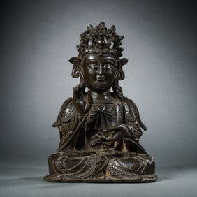 Ming dynasty bronze Buddha sitting statue