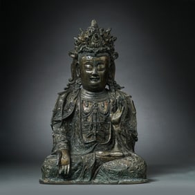 Ming dynasty bronze Buddha sitting statue