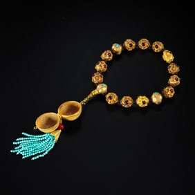 7-10 centuries Tang Dynasty pure gold hand