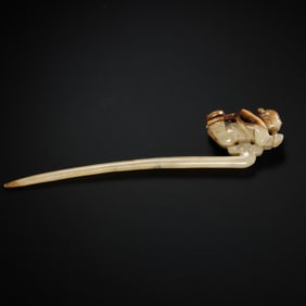 10-12 centuries Liao Dynasty jade hairpin