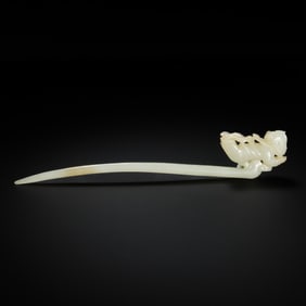 10-12 centuries Liao Dynasty jade hairpin