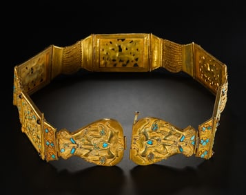 3th-6th century ancient Persian culture pure gold girth