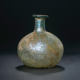 7th-10th century glazed vase, Tang Dynasty