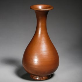 10th to 12th century Yaozhou ware red glaze jade pot spring bottle, Northern Song Dynasty