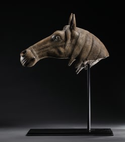 7th-10th century Tang Dynasty bluestone horse head