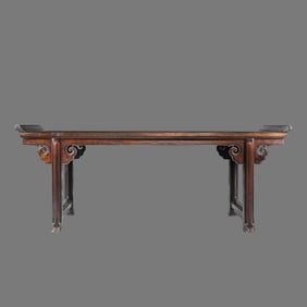 Qing dynasty yellow rosewood an