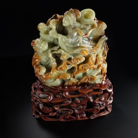 Qing dynasty jade carving ornaments