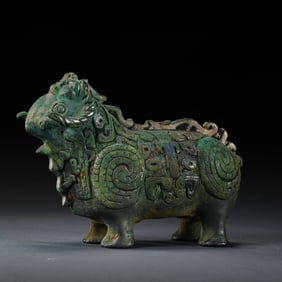 17th century BC - 11th century BC Shang Dynasty bronze sheep statue