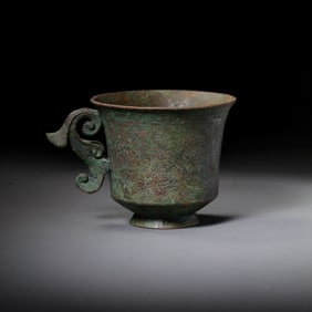 7th-10th century Tang Dynasty sterling silver cup