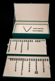 Korea and Korea ancient Goryeo Dynasty sterling silver belt ornaments, collar ornaments, a group of