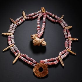 a group of 11th century BC Western Zhou Dynasty agate pearl jade pei