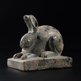 7th-10th century Tang Dynasty stone rabbit