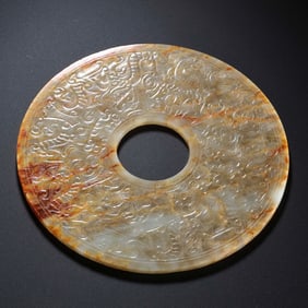 1st to 3rd century Han Dynasty dragon pattern jade