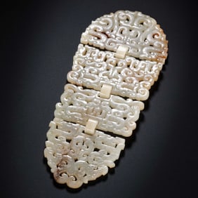 a group of 1st to 3rd century Han Dynasty dragon pattern pei