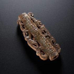 5th century BC - 3rd century BC jade leizi, Warring States Period