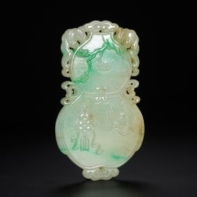 Qing dynasty jade gourd brand
