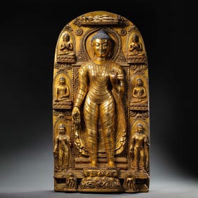 15th century Ming Dynasty gilt bronze Buddha statue