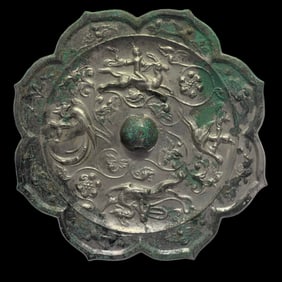 7th to 10th century Tang Dynasty Kuikou bronze mirror
