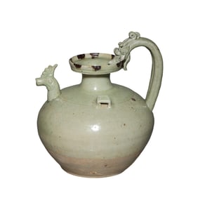 3rd to 5th century Jin Dynasty celadon chicken head pot