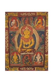 Qing Dynasty Tibetan Buddhist thangka