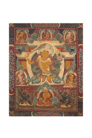 Qing Dynasty Tibetan Buddhist thangka