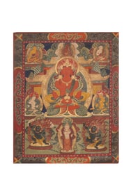 Qing Dynasty Tibetan Buddhist thangka