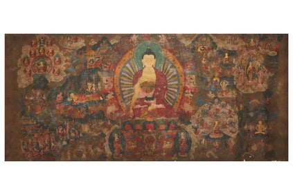 Qing Dynasty Tibetan Buddhist thangka