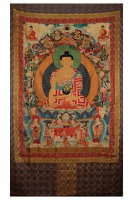 Qing Dynasty Tibetan Buddhist thangka