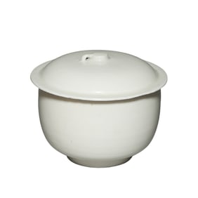 Ding ware white porcelain covered bowl, Northern Song Dynasty, 10th to 12th centuries