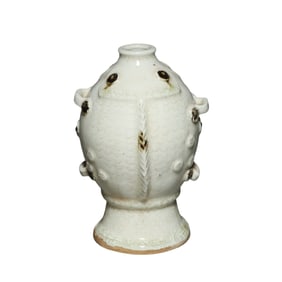 7th to the 10th century changsha ware stippling fish-shaped vase, Tang Dynasty