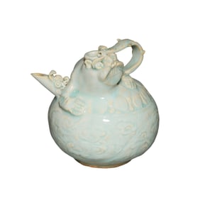 12th-13th century celadon-glazed ewer from Hutian ware, Southern Song Dynasty