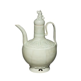 12th-13th century celadon-glazed ewer from Hutian ware, Southern Song Dynasty