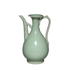 12th-13th century Southern Song Dynasty Longquan ware celadon ewer