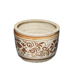 12th-13th century Jizhou ware paper-cut decal jar, Southern Song Dynasty