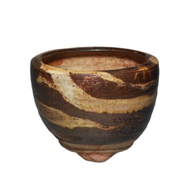 12th-13th century Jizhou ware three-legged furnace, Southern Song Dynasty