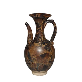 12th to the 13th century the Jizhou ware variable glazed kettle, Southern Song Dynasty