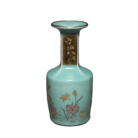 10th to 13th century Song Dynasty gold-coated and silver-glazed celadon-glazed hammer vase