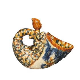 7th to 10th century Tang Dynasty tricolor hanging basket hand cup