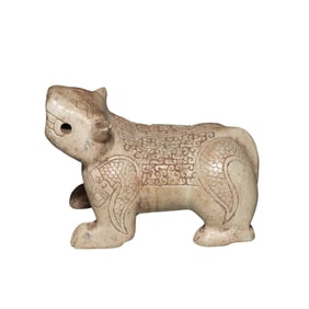 5th century BC - 3rd century BC jade auspicious beasts, Warring States period