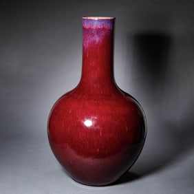 Chinese Qing Dynasty ware-Changed Glaze Celestial Globe Vase