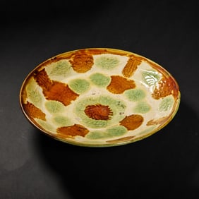Chinese Liao Dynasty Tri-Color Plate