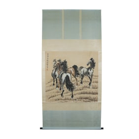 Horses by Xu Beihong