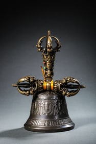 Chinese Qing Dynasty Tibetan Dharma instrument vajra bell