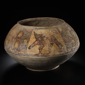 Chinese Neolithic Hongshan Culture Painted Pottery Jar