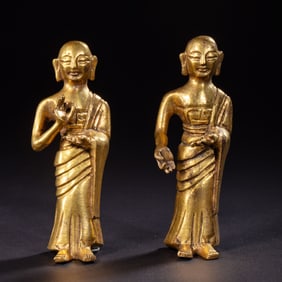 A Group of Standing Buddha Statue, Liao Dynasty, China