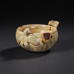 Xiangzhou ware Celadon Bird Head Cup, Sui Dynasty, China