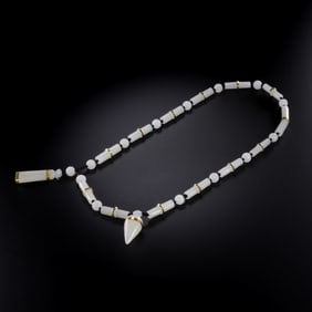 Hetian Gold-coated Jade Necklace, Liao Dynasty, China